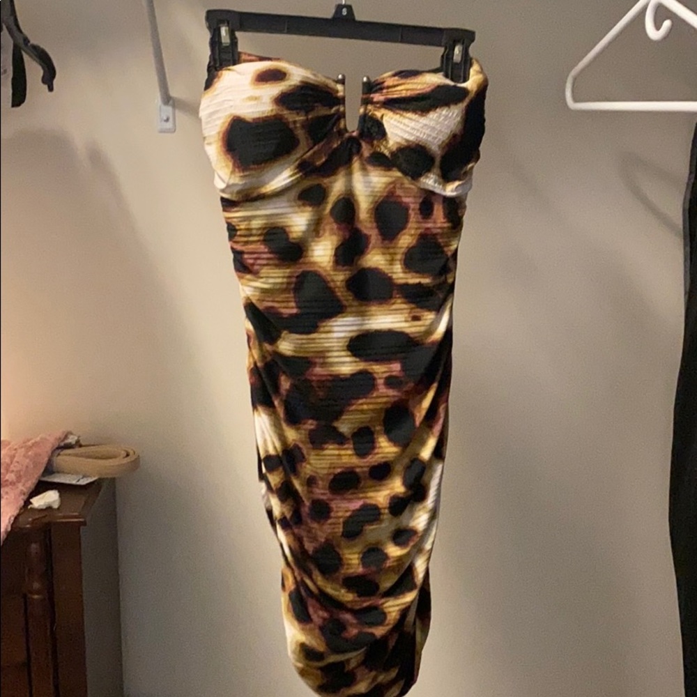 Leopard cocktail dress